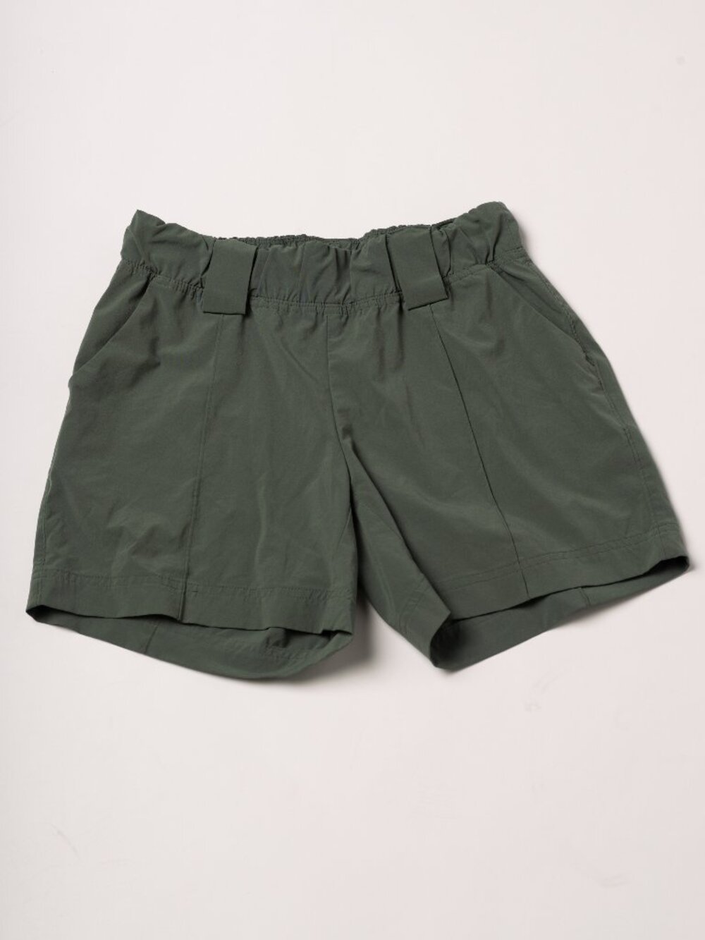 Athleta Women's Destination Shorts Size 0 Green Stretch Waist Athleisure